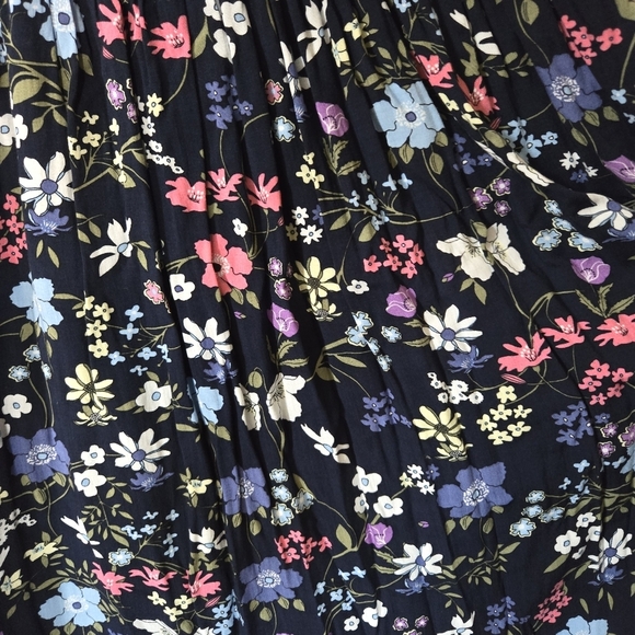 Modcloth maxi dress size 1x floral criss cross top - Picture 4 of 8